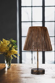 Opviq Faune Lámpara de Mesa Negro y Oro Rosa